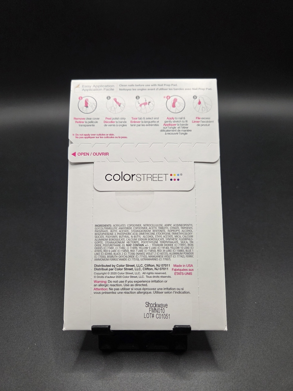 Color Street Nail Polish Strips Brand New Shockwave - Picture 2 of 2